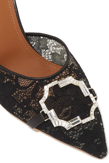 Missy Lace Brooch Mules